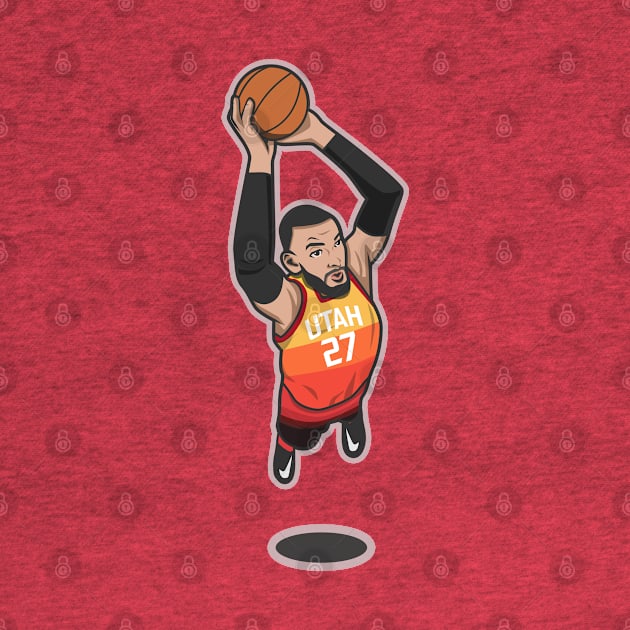 Rudy Gobert Cartoon Style by ray1007